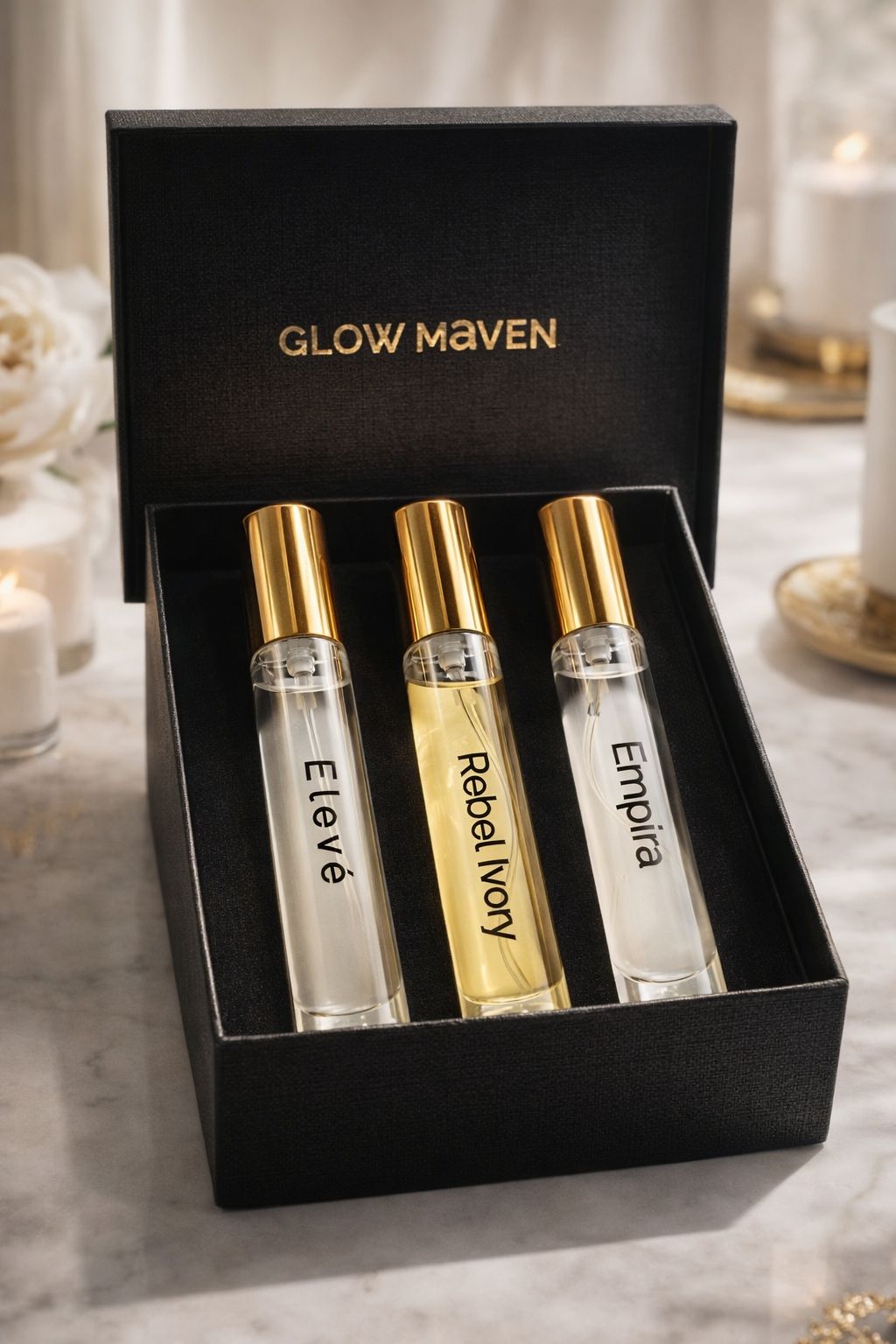 Elevé × Rebel Ivory × Empira – Three-in-One Eau de Parfum Combo